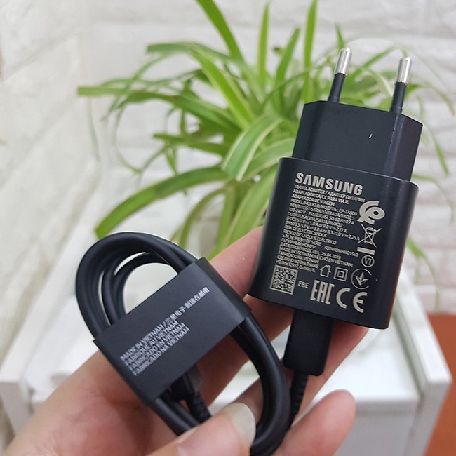 Bộ Sạc Nhanh Samsung PD 25W Note 10 Note 20 A71 A70 A80 A90 S21 S22 Ultra S20 S20+ S20 Ultra Sạc nhanh 2 đầu type C