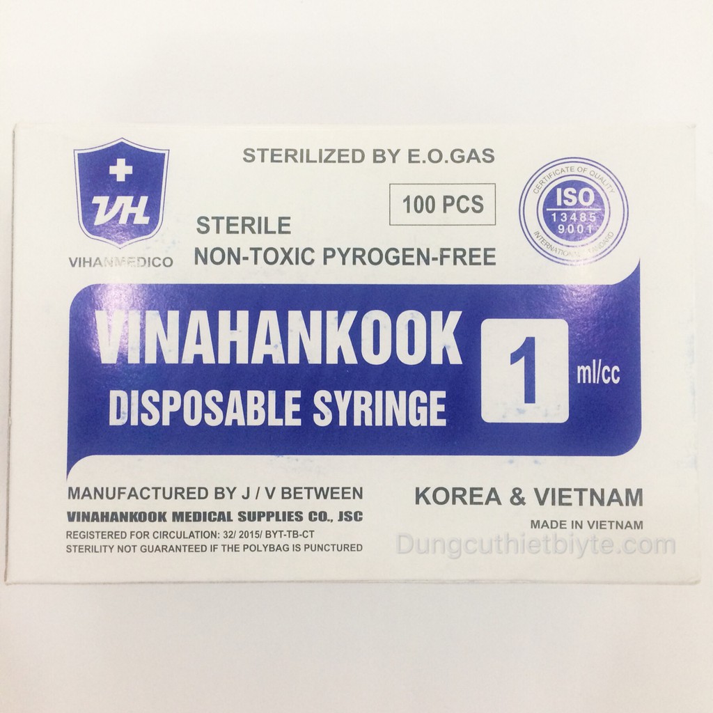 Bơm Tiêm Vinahannkook 1ml