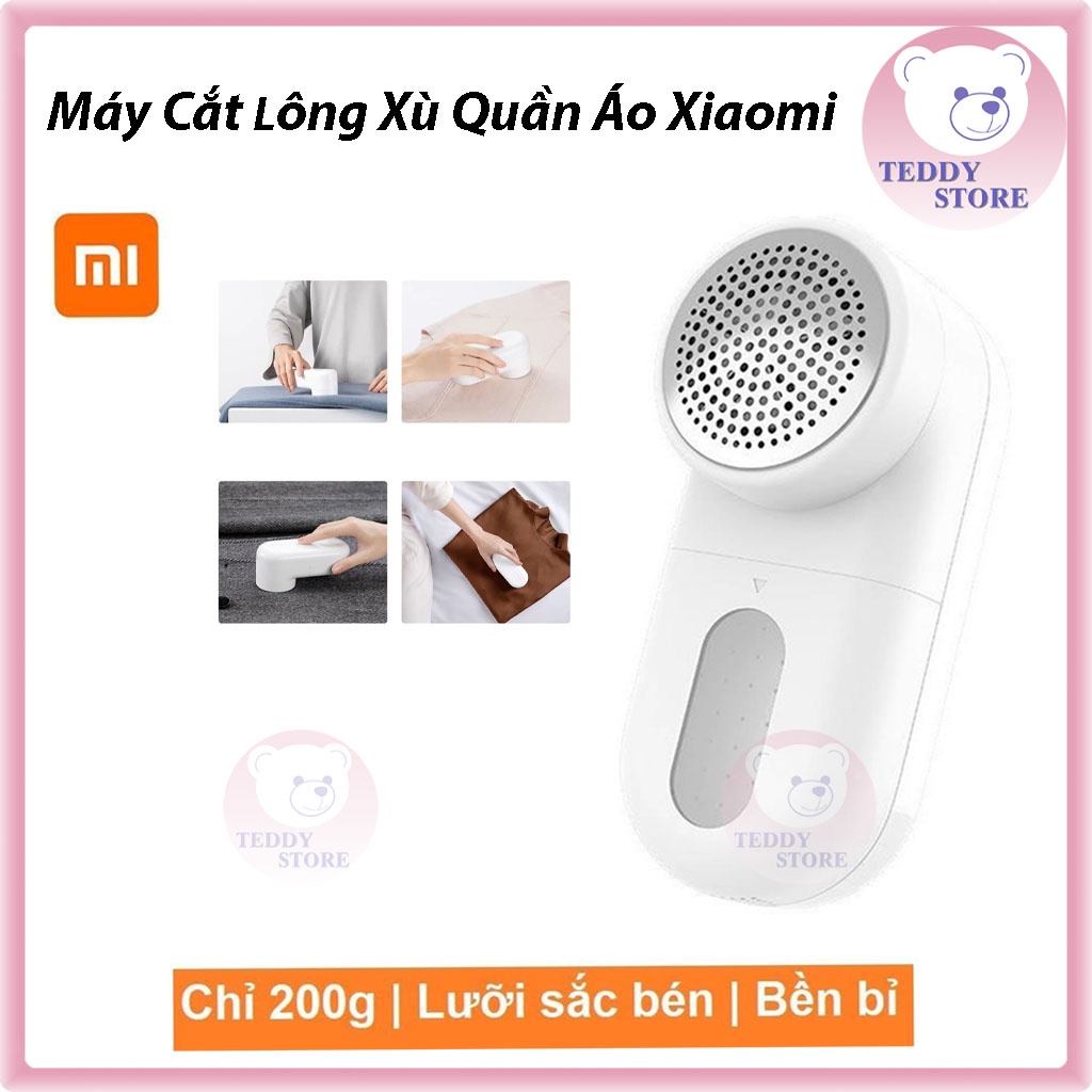Máy Cắt Lông Xù Quần Áo Xiaomi - Máy Cắt Xơ Vải thiết kế 5 lưỡi dao cắt sắc bén, pin sạc
