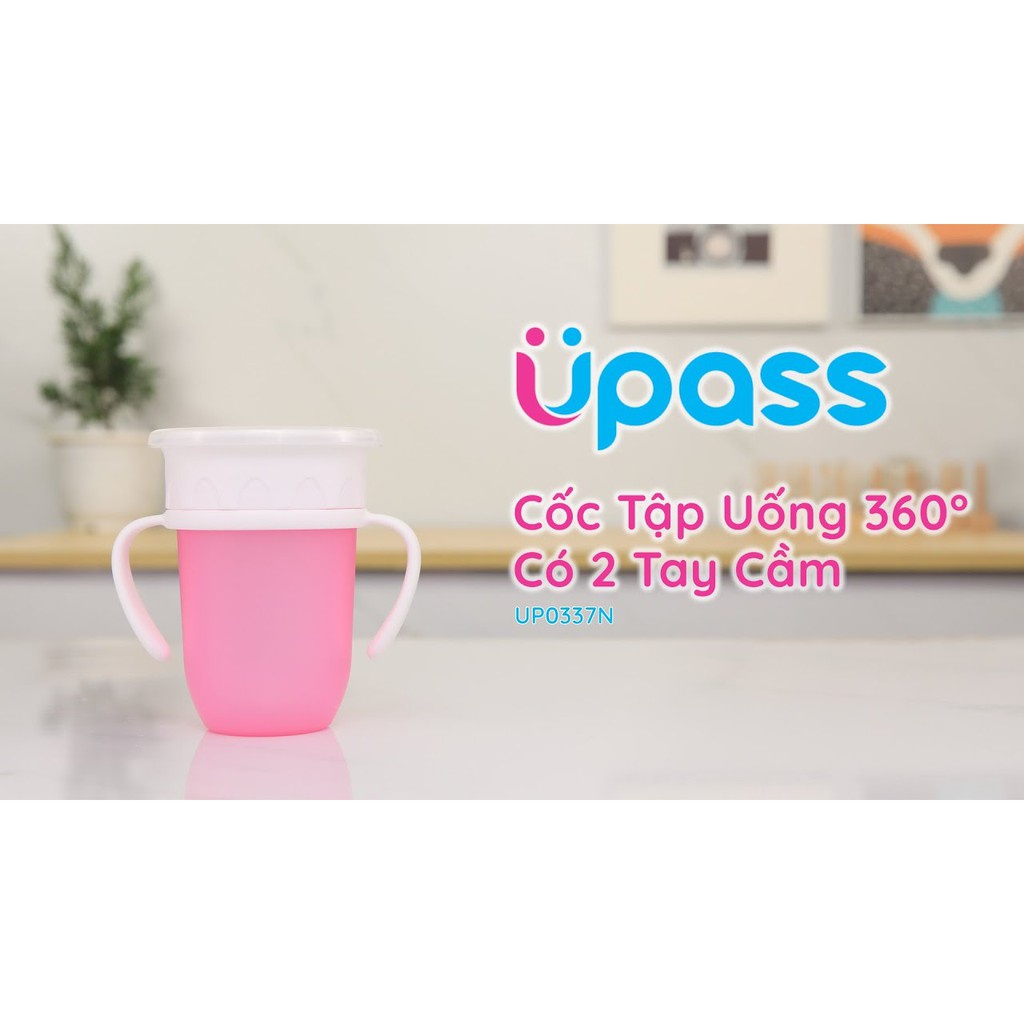 Cốc tập uống 2 tay cầm 360 độ upass UPass