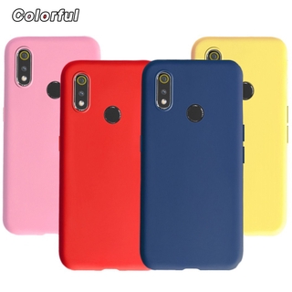 Ốp điện thoại màu trơn thời trang cho Realme3 / Rmx1825 / Realme 3 Pro / Rmx1851