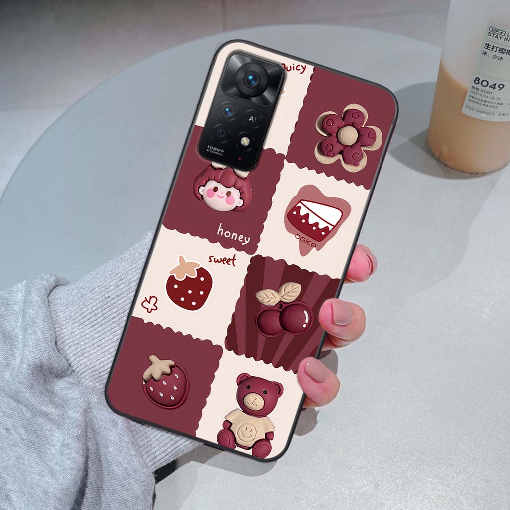 Ốp Xiaomi Redmi Note 11 4G / Note 11S / Note 11 Pro 5G in hình trái tim, caro kẹo ngọt đầy cá tính siêu đẹp siêu chất