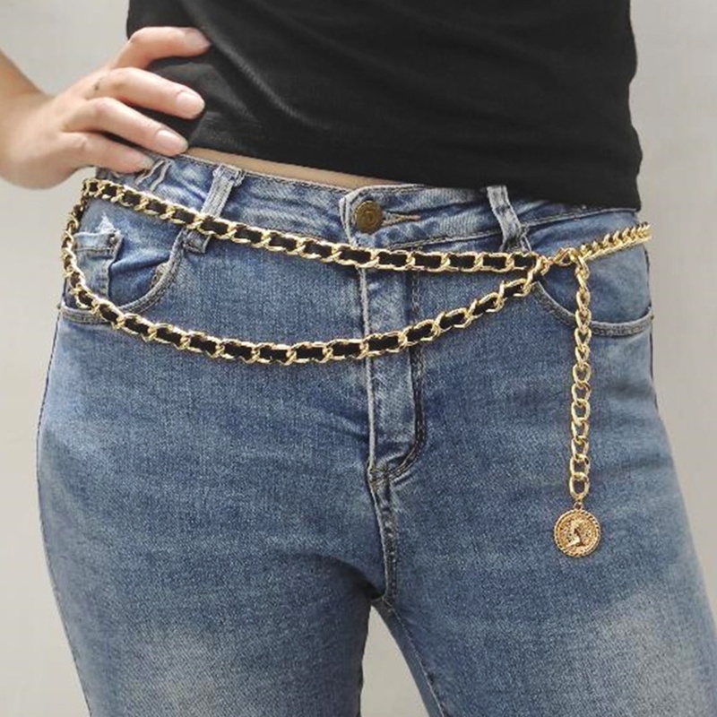 Dây Xích 1 / 2 Tầng Đeo Thắt Lưng Quần Thời Trang Cho Thanh Thiếu Niên