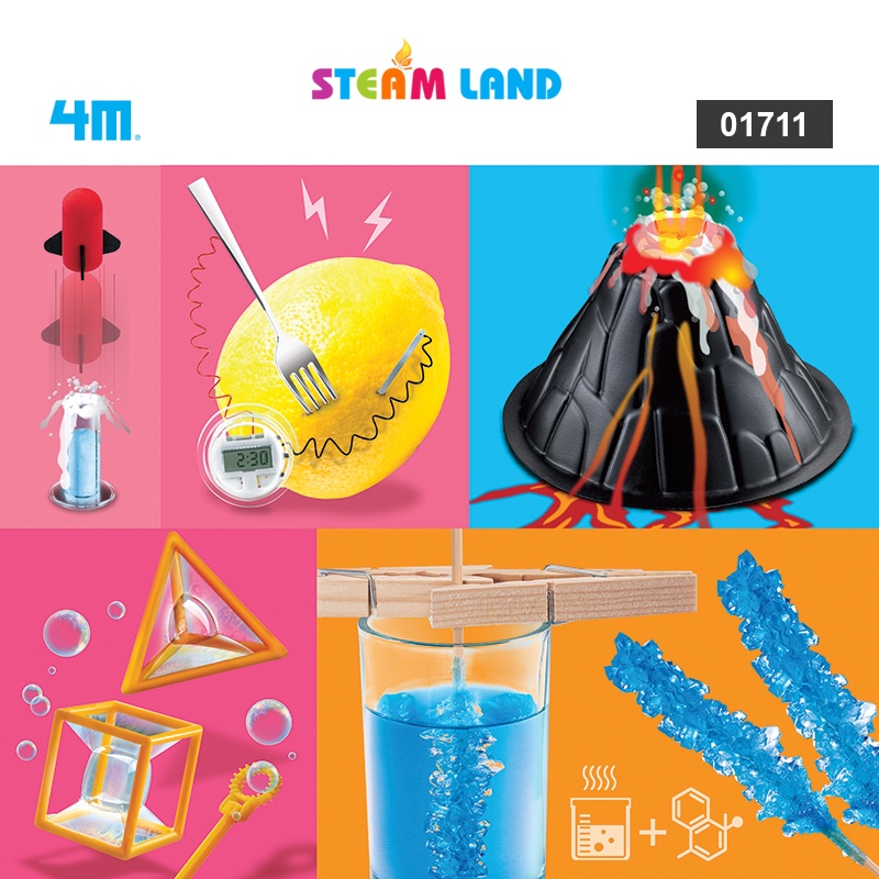 Đồ Chơi Khoa Học Bộ Thí Nghiệm Khám Phá Khoa Học - 4M 01711 Steamtoys