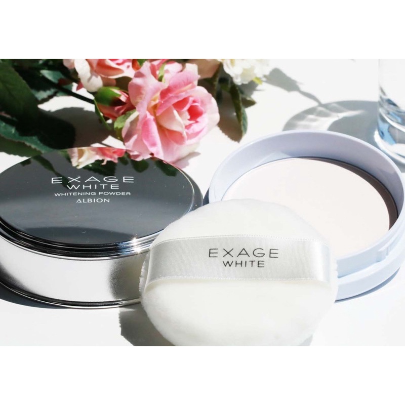 Phấn dưỡng trắng da Albion Exagr white whitening powder 18g (nội địa Nhật, bill Nhật)