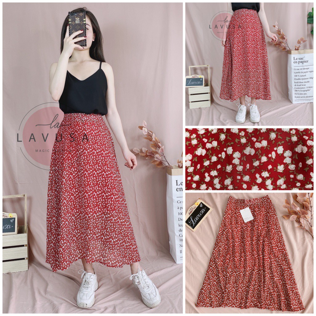 Chân Váy Hoa Nhí Vintage Nhiều Màu Hàng Quảng Châu 💖 𝘍𝘳𝘦𝘦𝘴𝘩𝘪𝘱 💖 Chân Váy Dài Vintage 2 Lớp [ Ảnh Thật / Video] CV27 | BigBuy360 - bigbuy360.vn