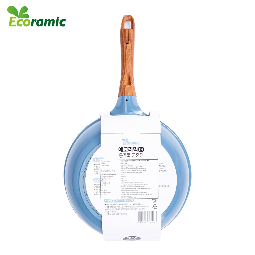 [Mã LIFEHOT55 giảm 10% đơn 99K] Chảo Đúc CERAMIC đáy từ vuông, tròn Size 15-20-26-28 Cm