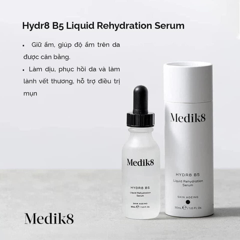 Tinh chất cấp ẩm phục hồi da Medik8 Hydr8 B5 | Serum dưỡng da cấp ẩm Medik8 Hydr8 B5 30ml , 60ml | Medik8 giá tốt