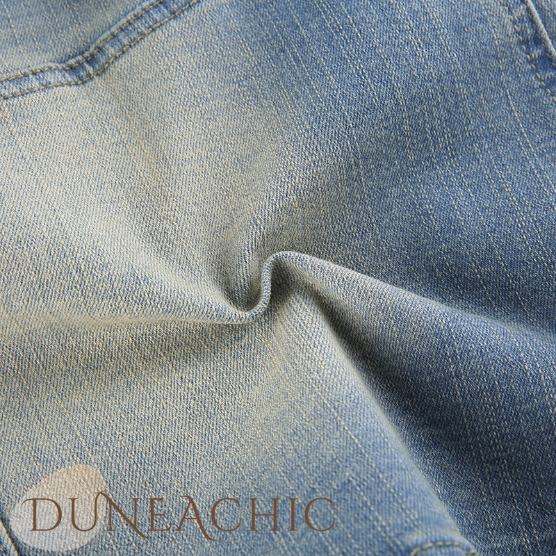 DUNEA Chân váy jean Nữ Lưng Cao Thời Trang