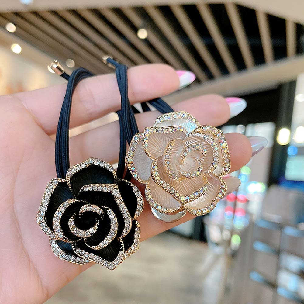 Dây Buộc Tóc Đính Hoa Xinh Xắn Cho Nữ