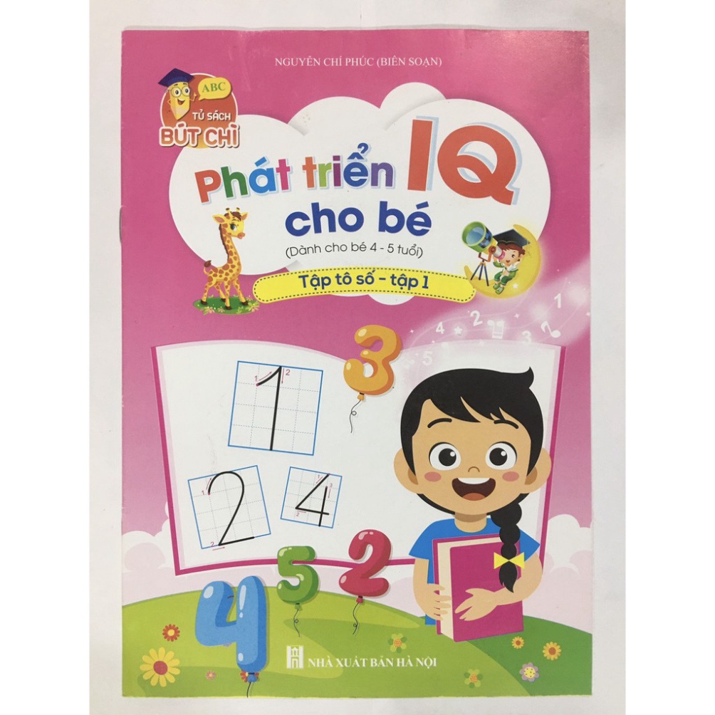 Bộ Phát Triển IQ Cho Bé 3 4 5 tuổi Combo 8q giúp bé thông minh phát triển trí tuệ TOPKIDS