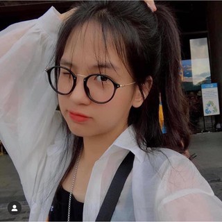 Gọng Kính  tròn Trứng gà dễ thương cho học sinh