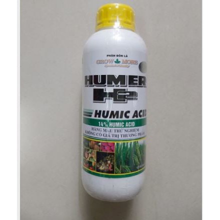 Phân bón lá hữu cơ Humer H2 14% Humic Acid bông to, chống rụng bông, tăng đậu trái 1L