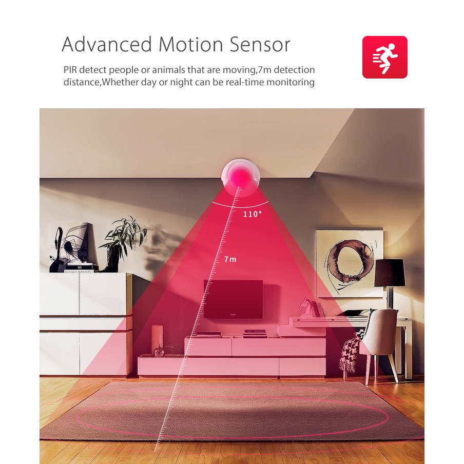 Cảm biến Wifi thông minh phát hiện chuyển động PIR Tuya NAS-PD02W | BigBuy360 - bigbuy360.vn