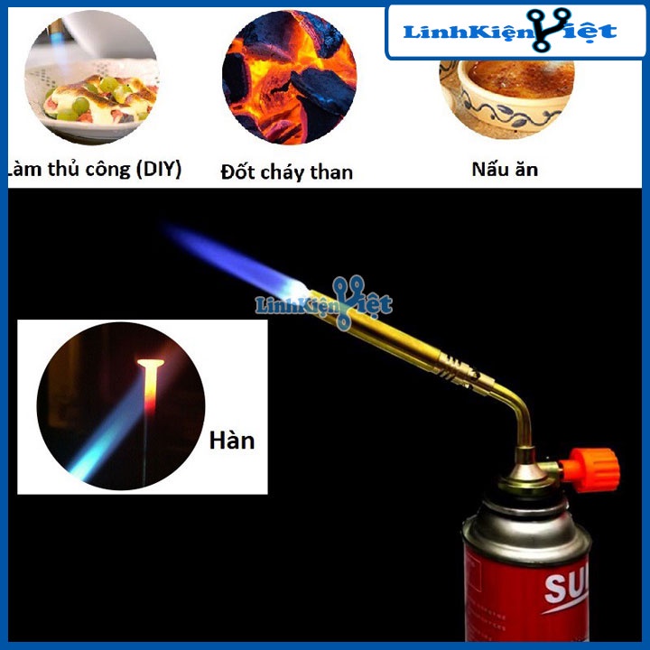 Đầu khò lửa sử dụng bình gas mini