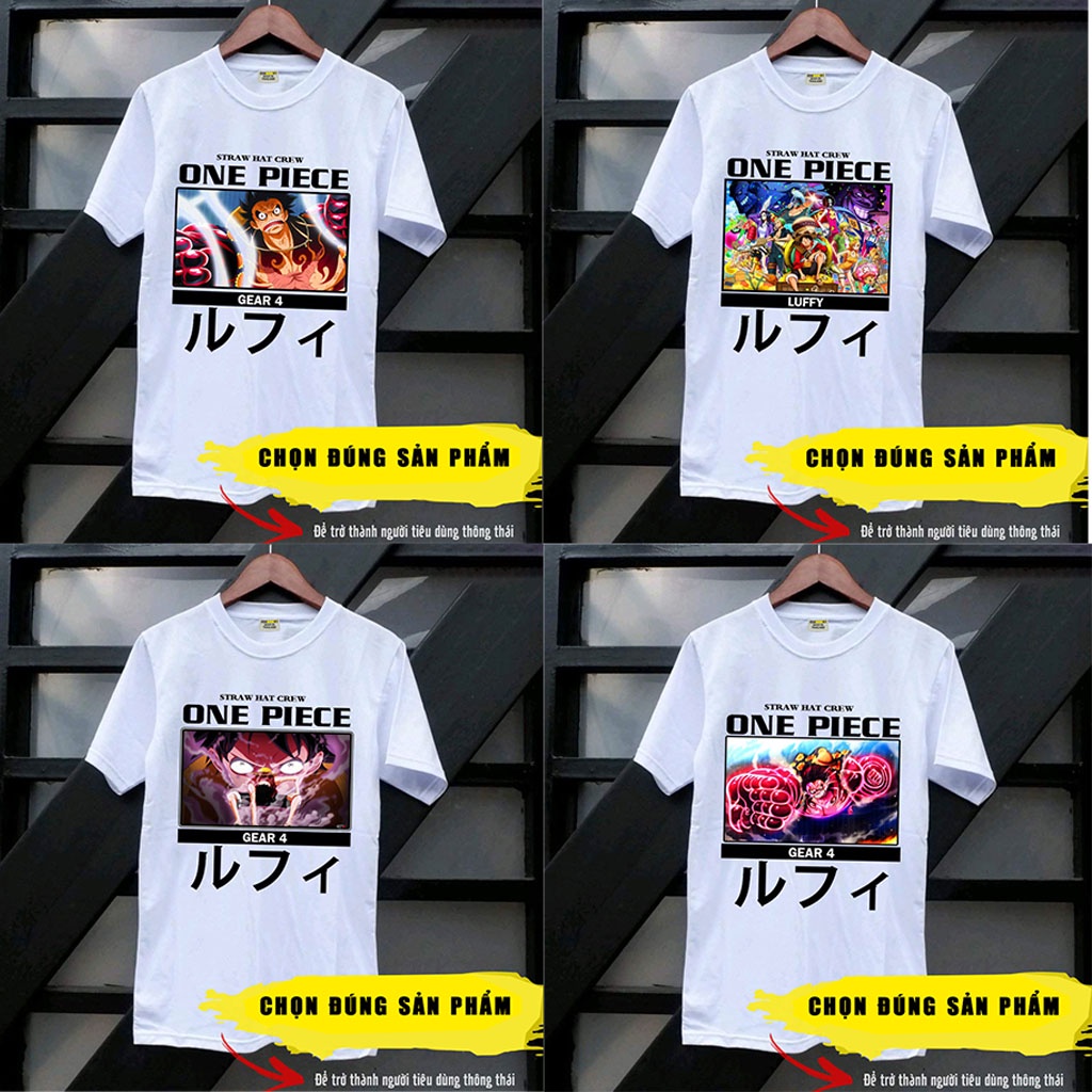 4 MẪU áo thun one piece luffy gear 4 mẫu đẹp chất lượng