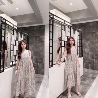❤️❤️❤️Váy hoa nhí suông nhún bèo chân bay bổng