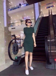 Đầm ôm len gân siêu hót xả sốc