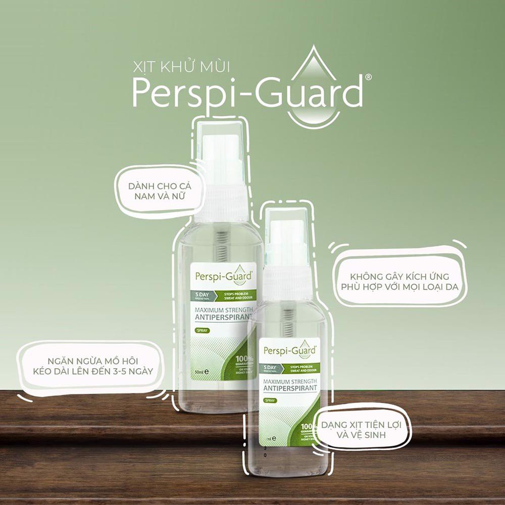 Xịt Khử Mùi Perspi - Guard Maximum Strength Spray 30ml