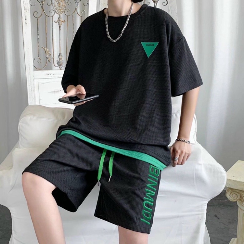 Bộ Thể Thao Nam Nữ - Bộ Mặc Nhà Binmudi Chất Cotton Xốp KSS308