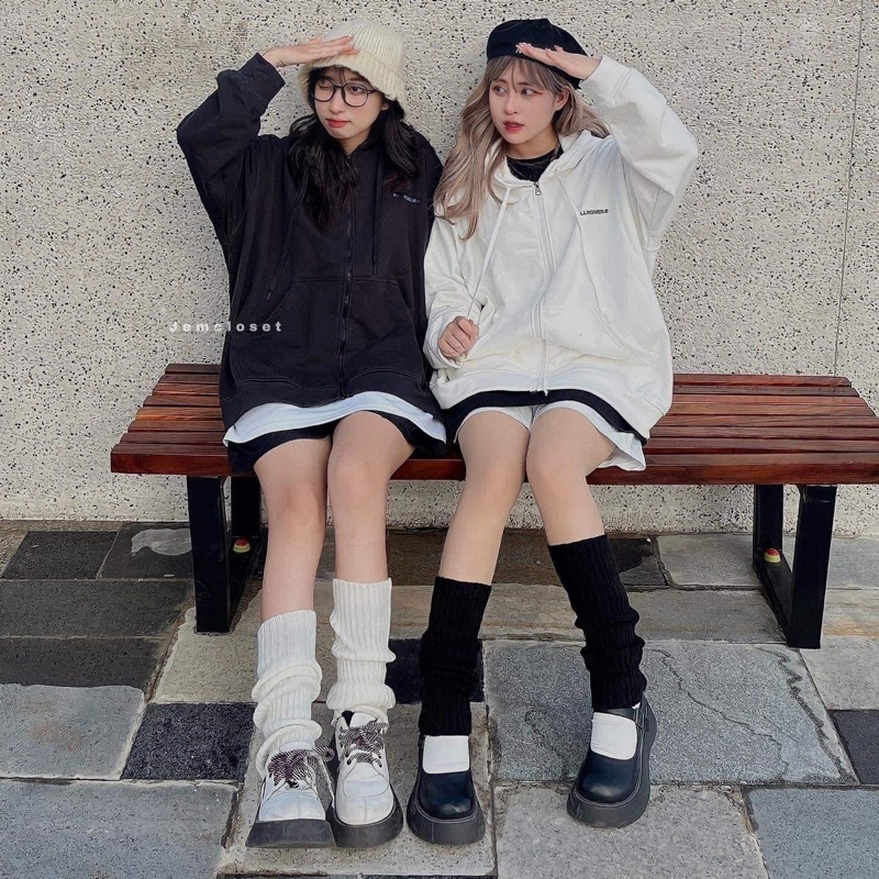 Áo khoác nỉ cotton COM in hai mặt HT12