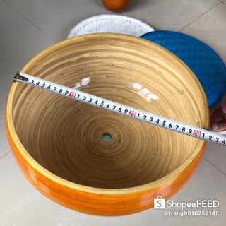 Chậu ngâm chân Spa- Lavabo chậu rửa mặt Tre ép nhiều màu