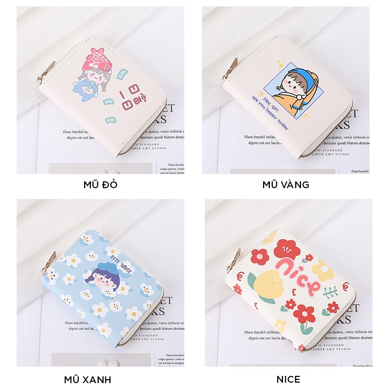 Ví nữ cao cấp cầm tay mini thời trang nhỏ gọn nhiều ngăn đẹp giá rẻ LUKAMO VD530
