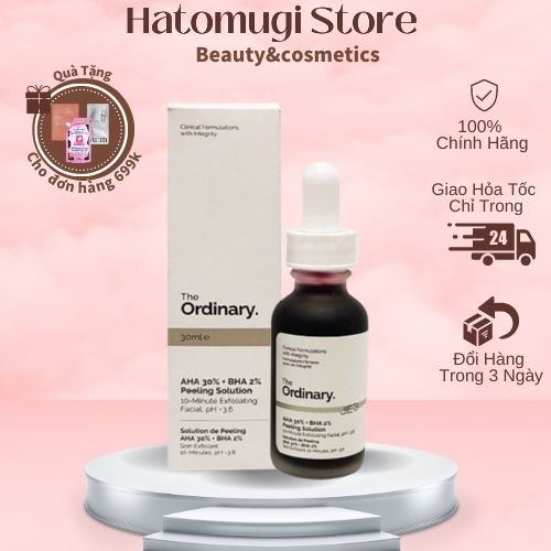 Tẩy tế bào chết AHA 30% + BHA 2% Peeling Solution 30ml - serum peel da The Ordinary