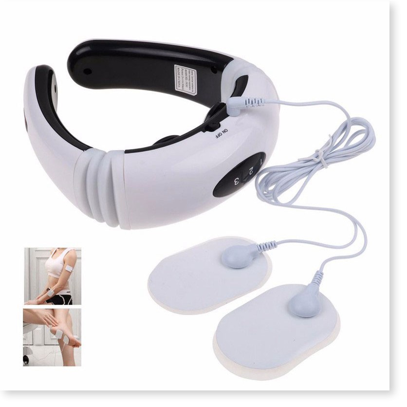 Massage Xung Điện Neck KL-5830Free Ship Cảm ứng xung điện 3D, Giúp nhức mỏi cổ, vai, gáy tuyệt đối.