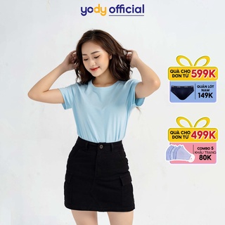 Áo phông nữ Yody cổ tròn thun chất liệu cotton 01 mềm mịn co dãn PPN4500