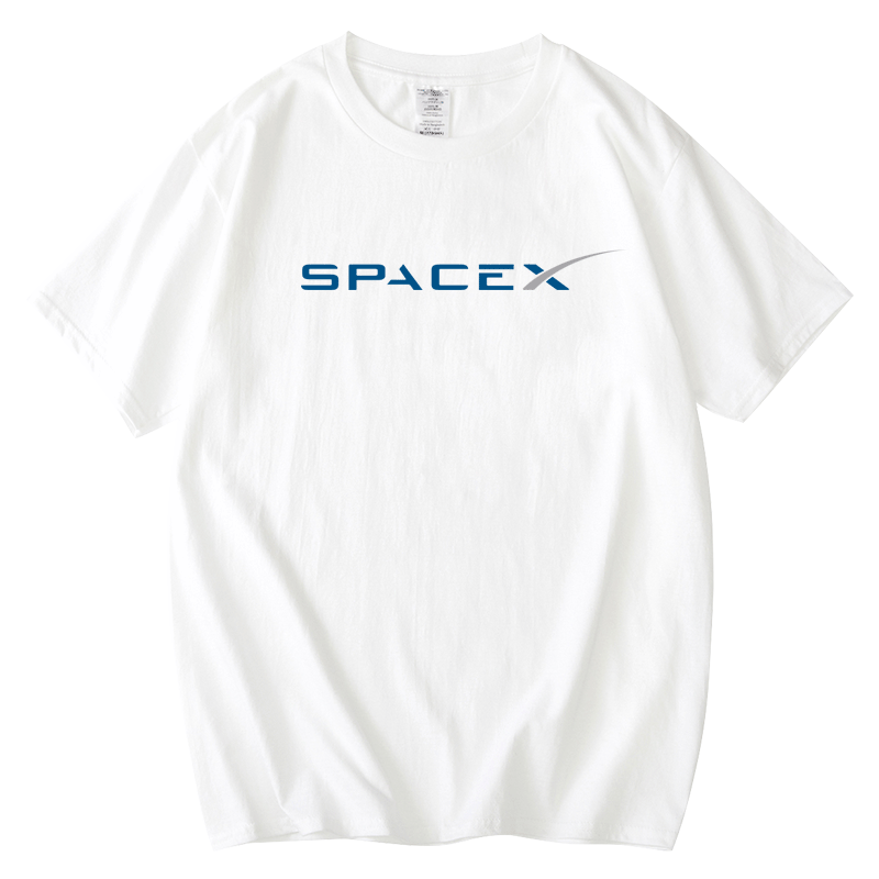 Áo Thun Cotton Dáng Rộng In Hình Rocket The 9 Dragon Spacex Mark Độc Đáo