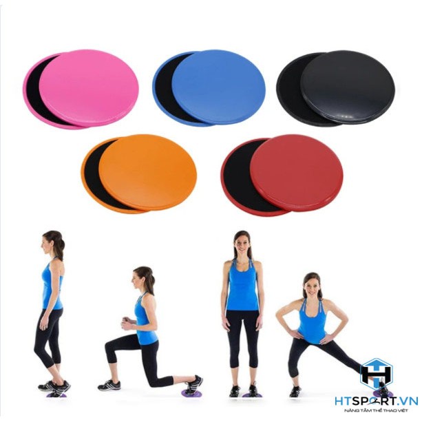 Đĩa Tập Yoga, Bộ 2 Đĩa Chống Trượt Gliding Disc, Hổ Trợ Luyện Tập Yoga Thể Hình Tại Nhà Cao Cấp