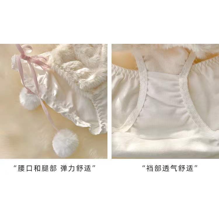 Gấu Nhồi Bông Thiết Kế Dễ Thương Xinh XắnSet Áo Ngực 4 / 1cc Mềm Mại Phong Cách Nhật Bản