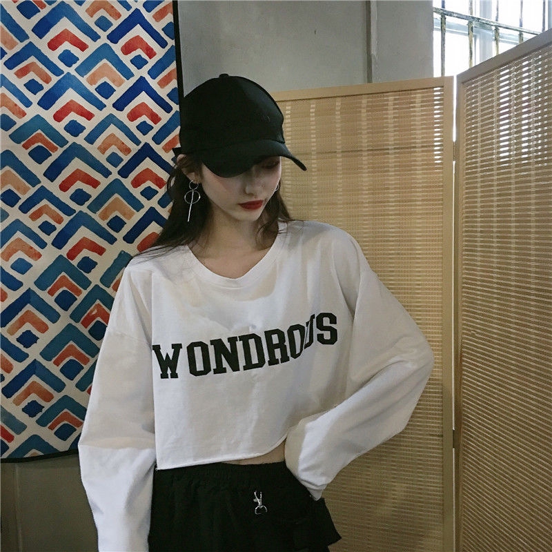 Ready StockU.Studio Loose Hong Kong Style Ins Super Hot Short Top Women Shirt Women Short Shirt Tee Women Shirt