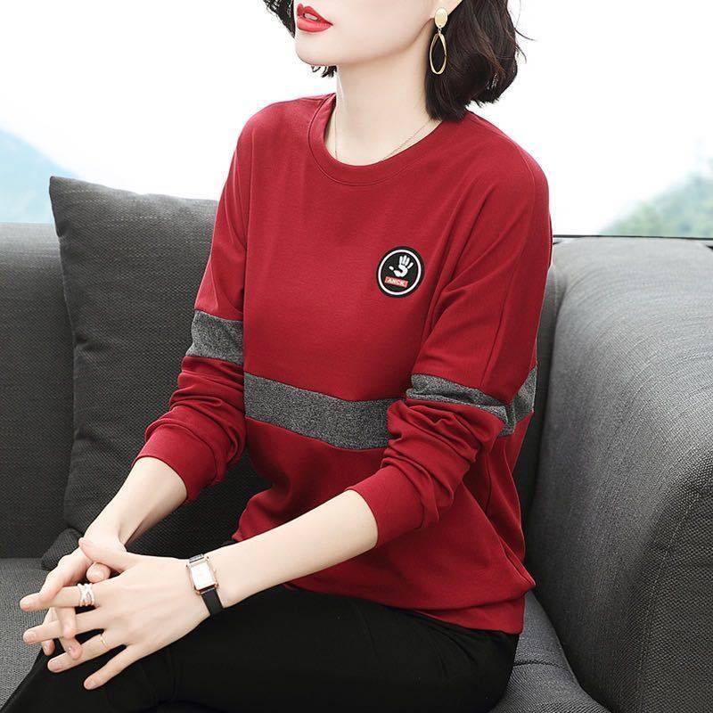 Áo tay dài dáng rộng thời trang cho phụ nữ trung niên