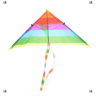 LB&1PC Rainbow Kite Outdoor Baby Toys For Kids Kites without Control Bar and Line