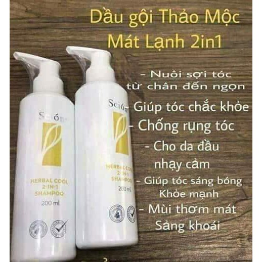 Dầu gội thảo mộc mát lạnh 2 trong 1 Scion Herbal Cool