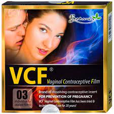 Màng tránh thai VCF - Hộp 3 chiếc bao cao su cho phái nữ - nhập khẩu từ Mỹ