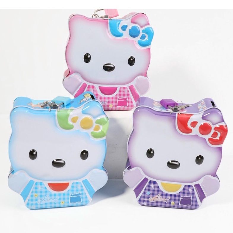 Két sắt ô tô đựng tiền tiết kiệm, két sắt tiết kiệm hello kitty khóa mini cho bé trai bé gái đónTết HOME SHOP ONLINE