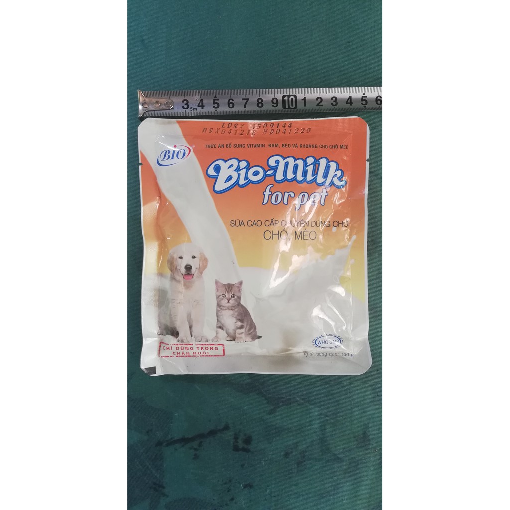 Bio-milk for pet 100g chuyên dùng cho chó, mèo