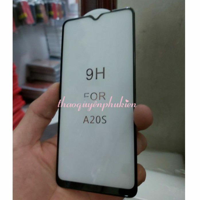 Kính cường lực cho Galaxy A20S hiệu Glass 5D xịn full keo màn hình