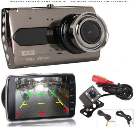 CAMERA HÀNH TRÌNH FULL HD X008 (TRƯỚC VÀ SAU) 1080P