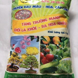 Phân bón NPK 20-20-15 chuyên cho hoa màu và cây cảnh