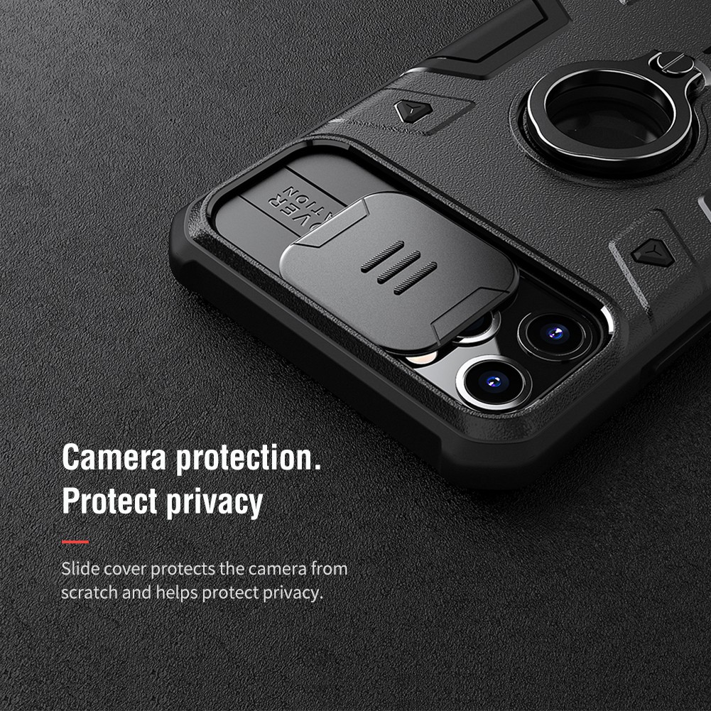 ⚡️CHÍNH HÃNG NILLKIN⚡️ iPhone 11 Pro Max Se 2020 7 8 Case NILLKIN CamShield Armor Slide Camera Protect Privacy Ring kickstand Cover