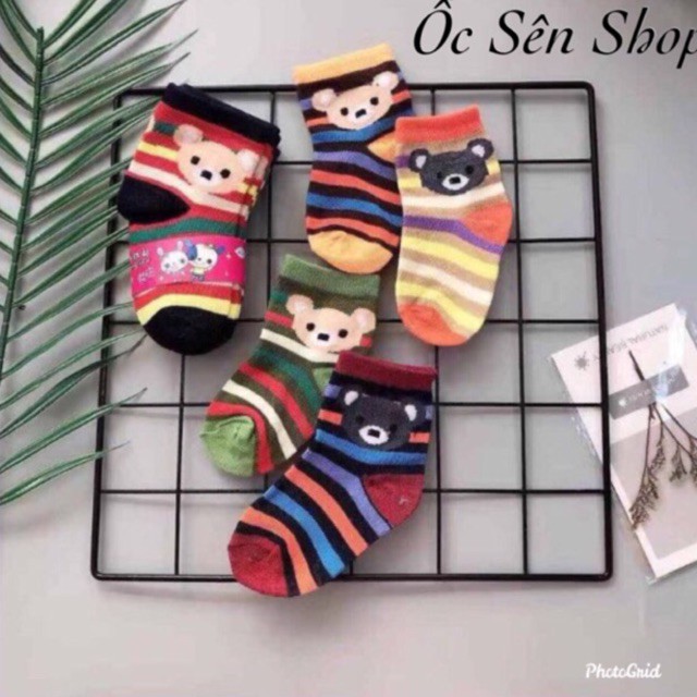🧤Tất len gấu cho bé 1-10t