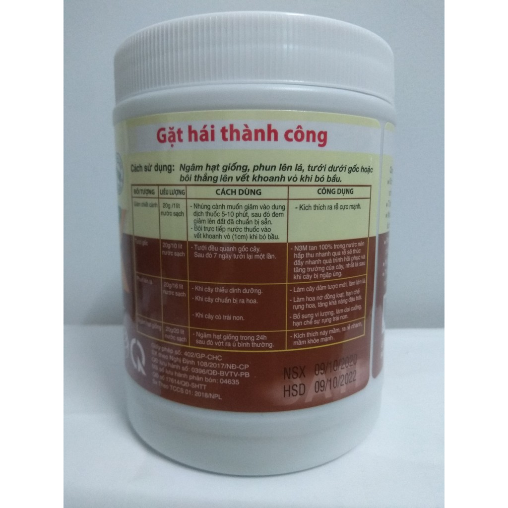 Phân bón lá NPK ra rễ cực mạnh N3M - chai 500 gram