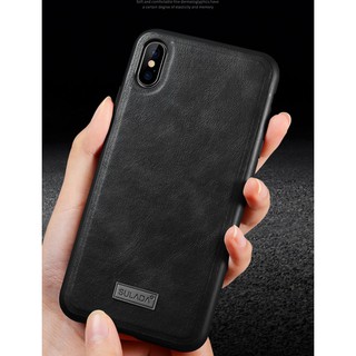 Ốp lưng Sulada vân da bò cho Iphone 6/7/8/X/XS max