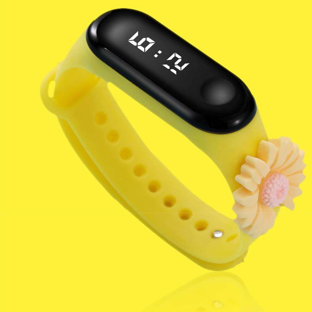 Đồng Hồ Đeo Tay Kỹ Thuật Số Họa Tiết Thỏ Hoạt Hình Có Đèn LED Dành Cho Trẻ Em