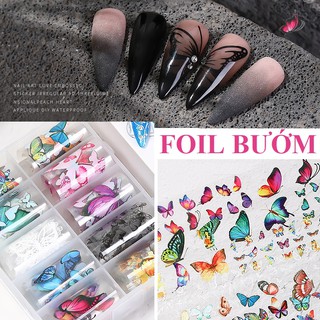 Khay Foil Cánh Bướm Lớn Sắc Sảo Trang Trí Móng