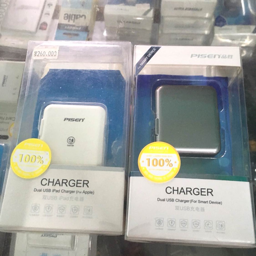 Thanh lý Củ sạc charger 2 cổng usb 5v 2A - Mới, Hàng trưng bày